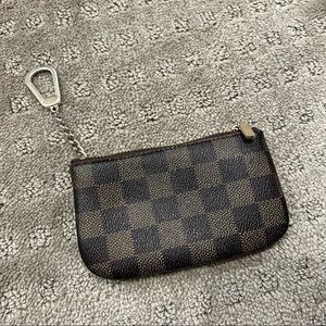 Knox Rose Designer-Inspired Checkered Keychain Wallet Pouch